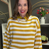 COASTAL EASE STRIPE SWEATER