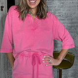 ONLINE EXCLUSIVE:  PRETTY IN PINK SHORT SET