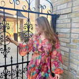 WILDFLOWER WHIMSY MINI DRESS