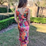 DARING TO BLOOM PARISIAN FLORAL DRESS