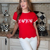 CHOCOLATE HEARTS KNIT SWEATER