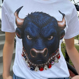 GAME DAY GLAM JEWELED BULL TEE