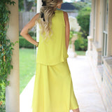 SOCIAL SCENE CHARTREUSE SILK BLOUSE