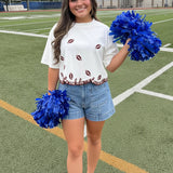 TAILGATE FAVORITE FOOTBALL CROPPED TEE