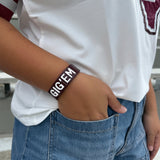 CHEER & CHARM GIG'EM CUFF BRACELET