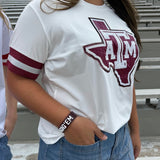 CHEER & CHARM GIG'EM CUFF BRACELET