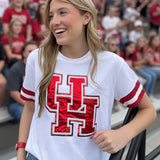 COUGAR TIME SPARKLE LOGO TEE