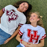 SIDELINE SCORE  MAROON SEQUIN TEE