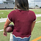 COLLEGE PRIDE GAME DAY SWEATER - MAROON OR ORANGE