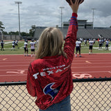 CHEERS TO SEQUINS FOOTBALL JACKET