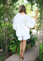 TOES IN THE SAND OFF-WHITE SHORT SET