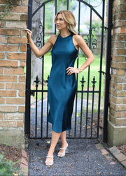 ART GALLERY SOCIAL HUNTER GREEN DRESS