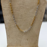 SWEET MEMORIES TWO TONE LINK NECKLACE