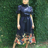 FEELING WHIMSICAL BLACK FLORAL DRESS
