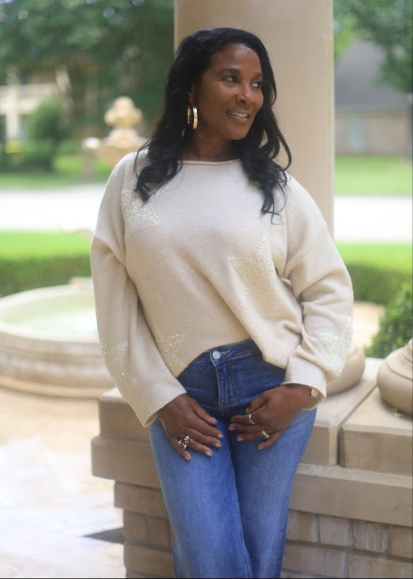 STARRY NIGHTS SEQUINS SWEATER