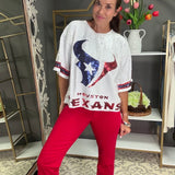 GAME DAY VIBES SEQUIN JERSEY - RED, WHITE OR BLUE