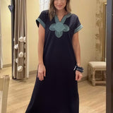 SUNSET SAIL NAVY MAXI DRESS