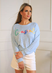 COASTAL BREEZE BABY BLUE SWEATER