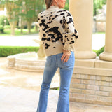 PEACEFUL FEELINGS ABSTRACT SWEATER