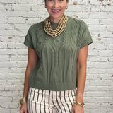 POLISHED COMFORT OLIVE SWEATER