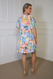 PACK A PUNCH FLORAL TIERED BABY DOLL DRESS