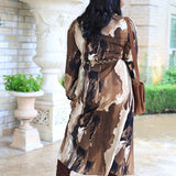 FADED PHOTOGRAPHS CHAIN BELT DRESS