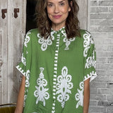 ENDLESS DAYS GREEN ABSTRACT SHIRT