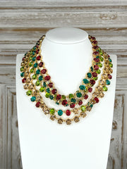 OH SO TRACIE CRYSTAL NECKLACE - RUBY