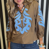 SIGNATURE STYLE BAROQUE DETAIL TOP