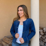 STYLISH STAPLE DENIM BARREL JACKET