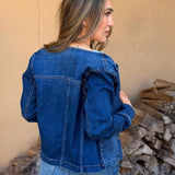 STYLISH STAPLE DENIM BARREL JACKET