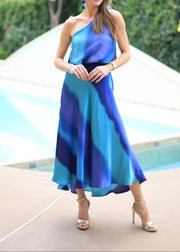 MOONLIT LAGOON OMBRE MAXI SKIRT