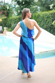 MOONLIT LAGOON OMBRE MAXI SKIRT