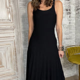 CUT TO PERFECTION BLACK SWEATER DRESS
