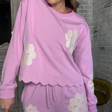 PERFECT LAZY DAY EMBROIDERED FRENCH TERRY PULLOVER