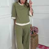 COZY NIGHT IN WIDE LEG PANTS