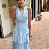 ETHEREAL LOVE BABY BLUE MAXI DRESS