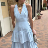 ETHEREAL LOVE BABY BLUE MAXI DRESS