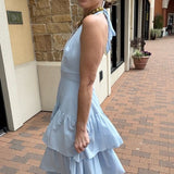 ETHEREAL LOVE BABY BLUE MAXI DRESS