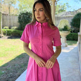 PURSUIT OF HAPPINESS PINK MIDI DRESS