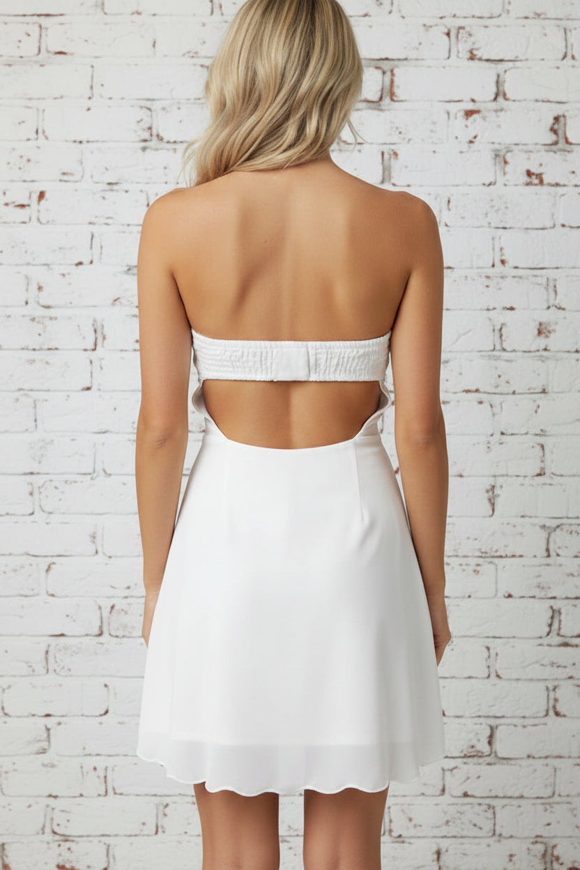 JUST BEACHY WHITE LINEN SEQUIN SHELL DRESS – Anything Bling Boutique