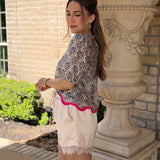 DAILY LUXE IVORY LACE SHORTS