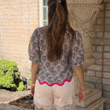 DAILY LUXE IVORY LACE SHORTS