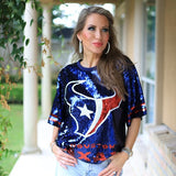 GAME DAY VIBES SEQUIN JERSEY - RED, WHITE OR BLUE