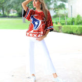 GAME DAY VIBES SEQUIN JERSEY - RED, WHITE OR BLUE