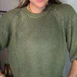 MEET YOUR DESTINY OLIVE SWEATER
