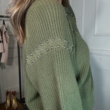 MEET YOUR DESTINY OLIVE SWEATER