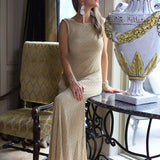 CALL ME LOVELY SLEEVELESS SLIM LACE DRESS