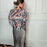 YOLLY ITALIAN SATIN SKIRT - BLACK, GREEN OR GREY