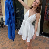 NEW BEGINNINGS WHITE MINI DRESS